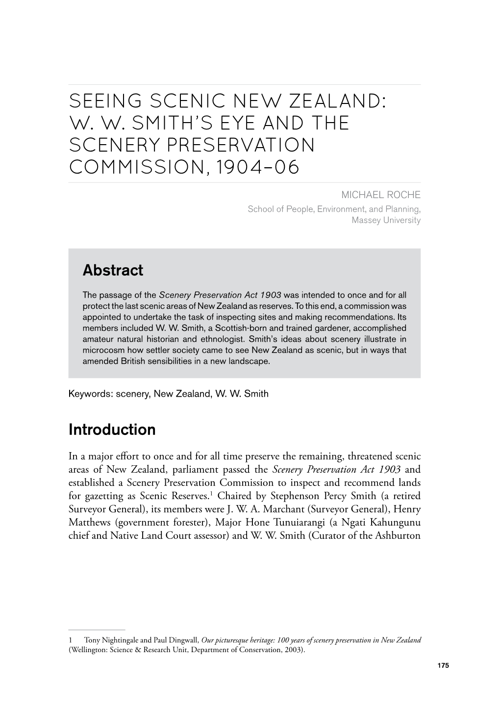 Ww Smith's Eye and the Scenery Preservation Commission, 1904–06
