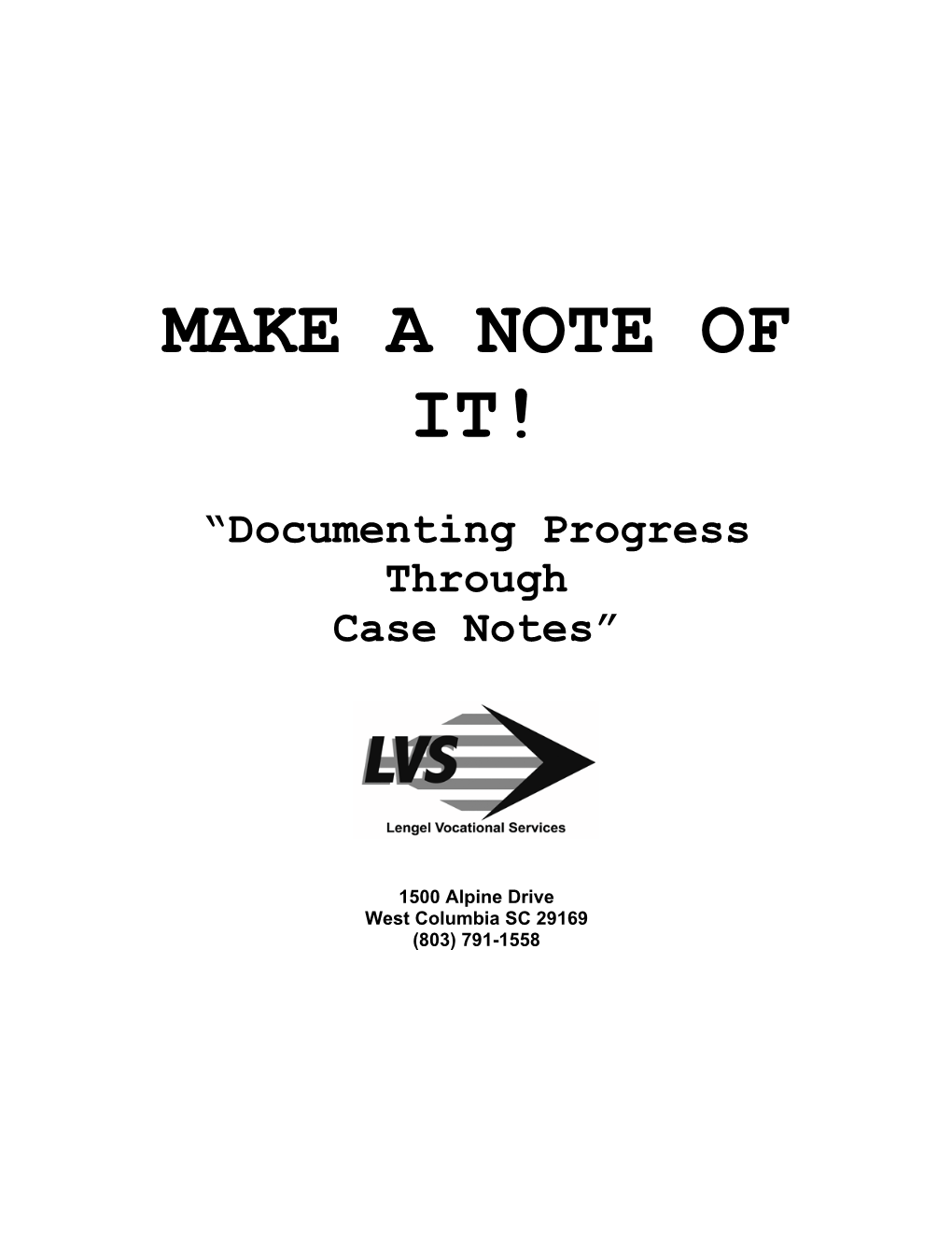 Counseling Documentation with Case Notes