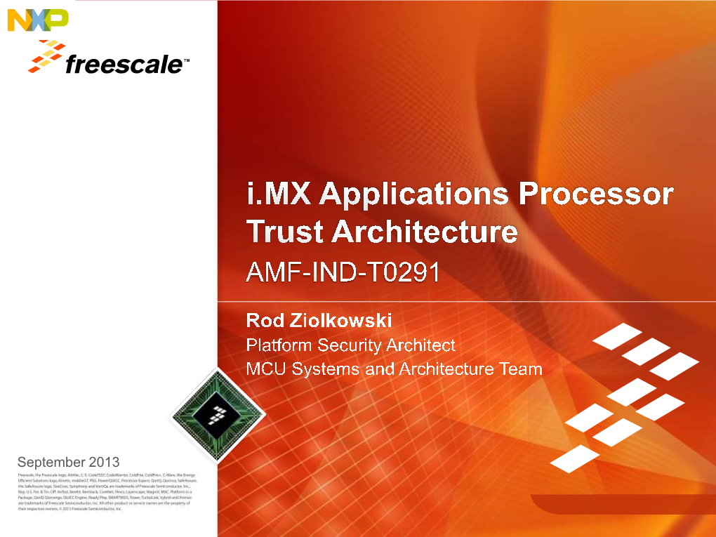 I.MX Applications Processor Trust Architecture
