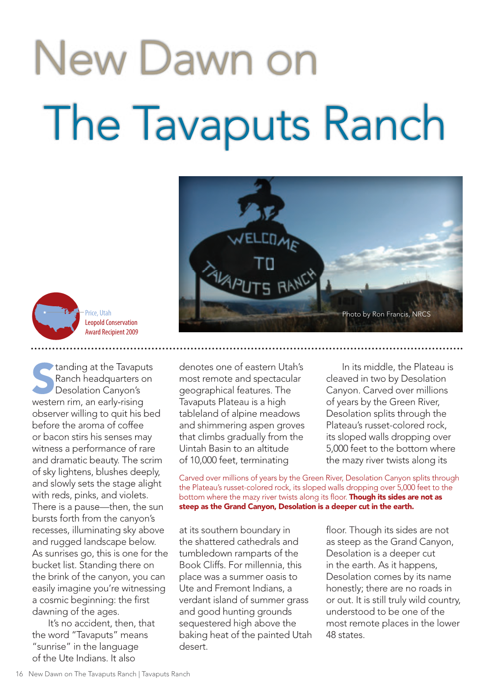 New Dawn on the Tavaputs Ranch