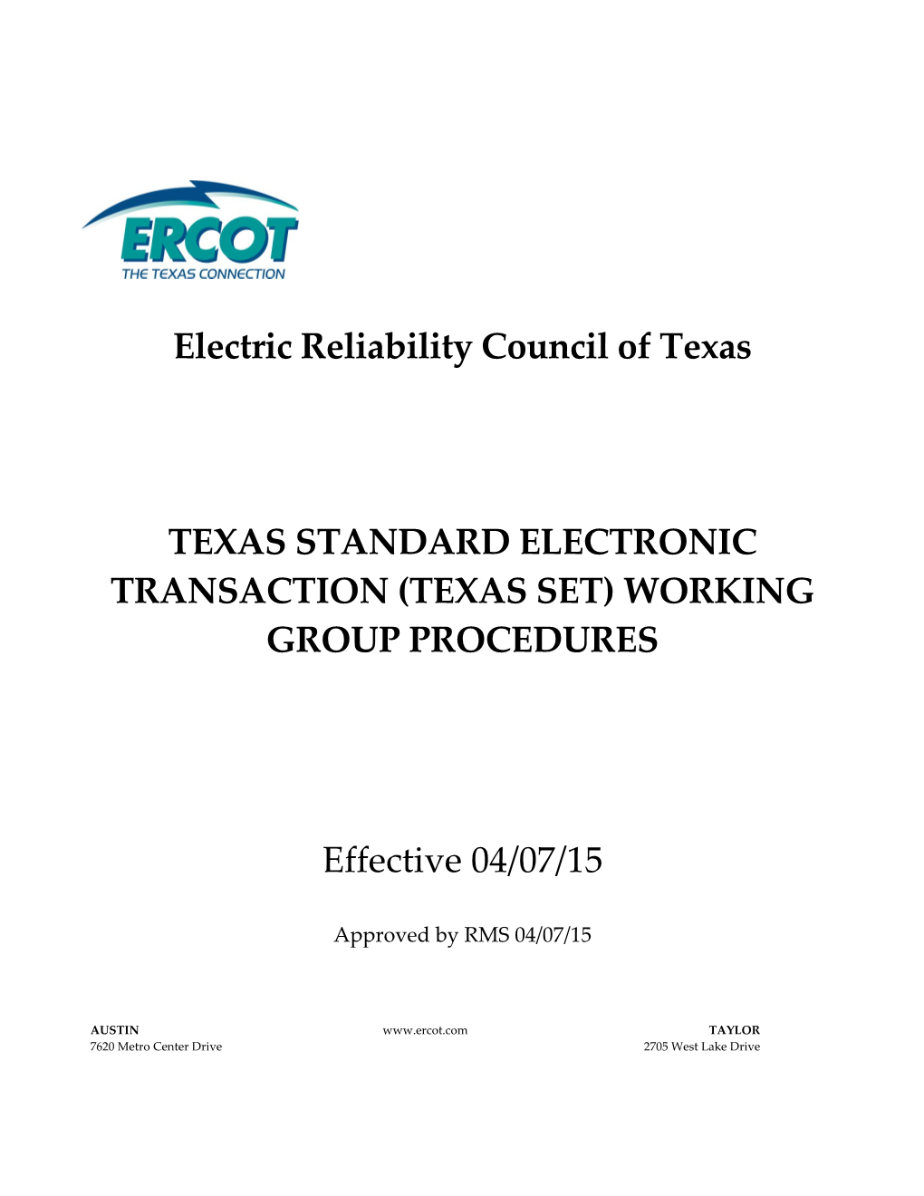 Electric Reliability Council of Texas s3