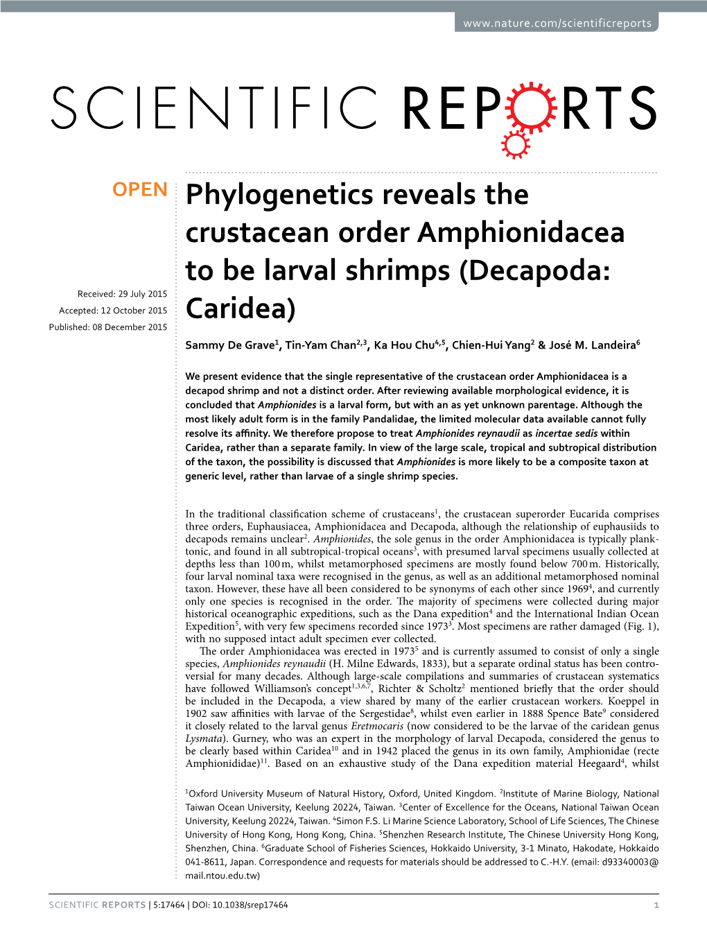 Decapoda: Caridea: Hippolytidae) Described on the Basis of Laboratory Cultured Material