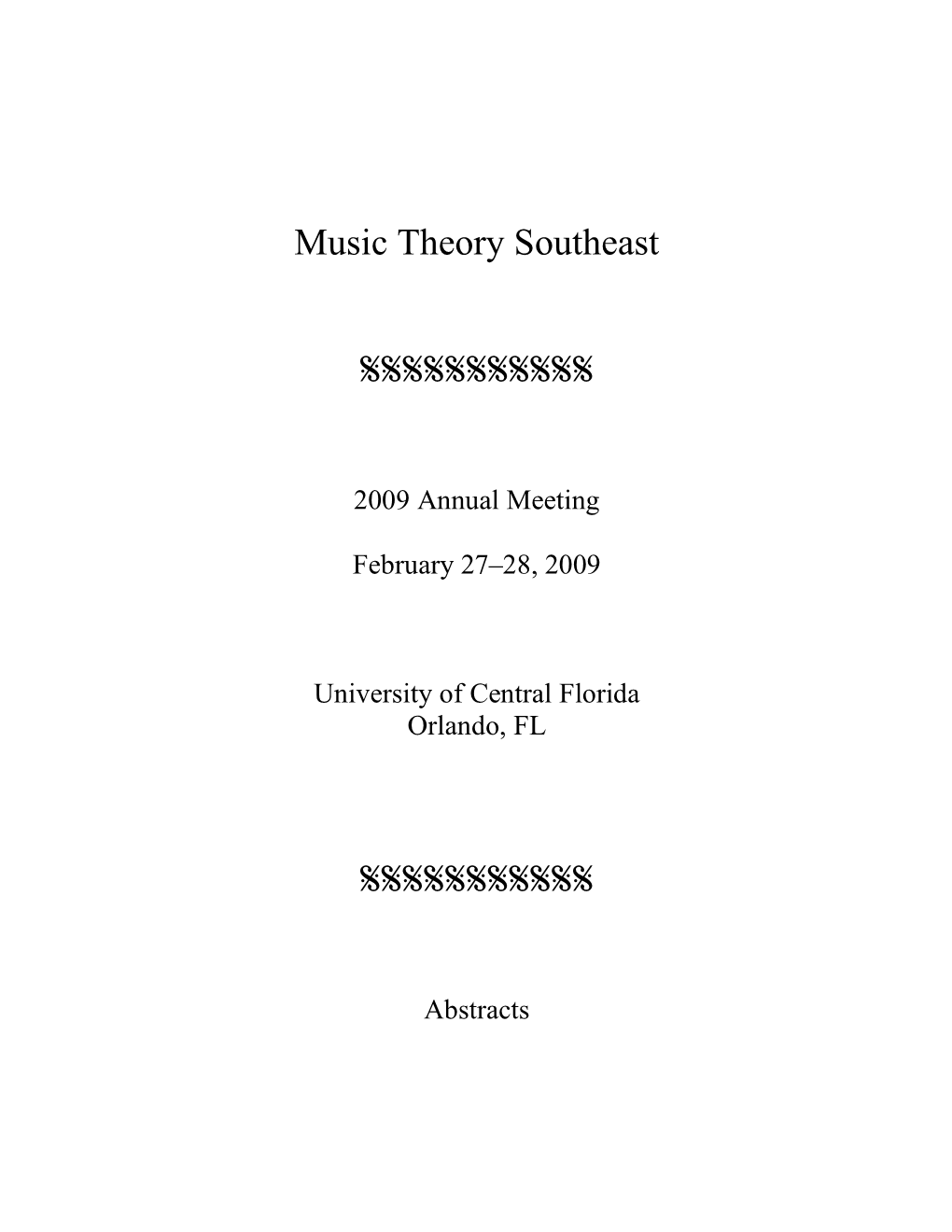 Music Theory Southeast