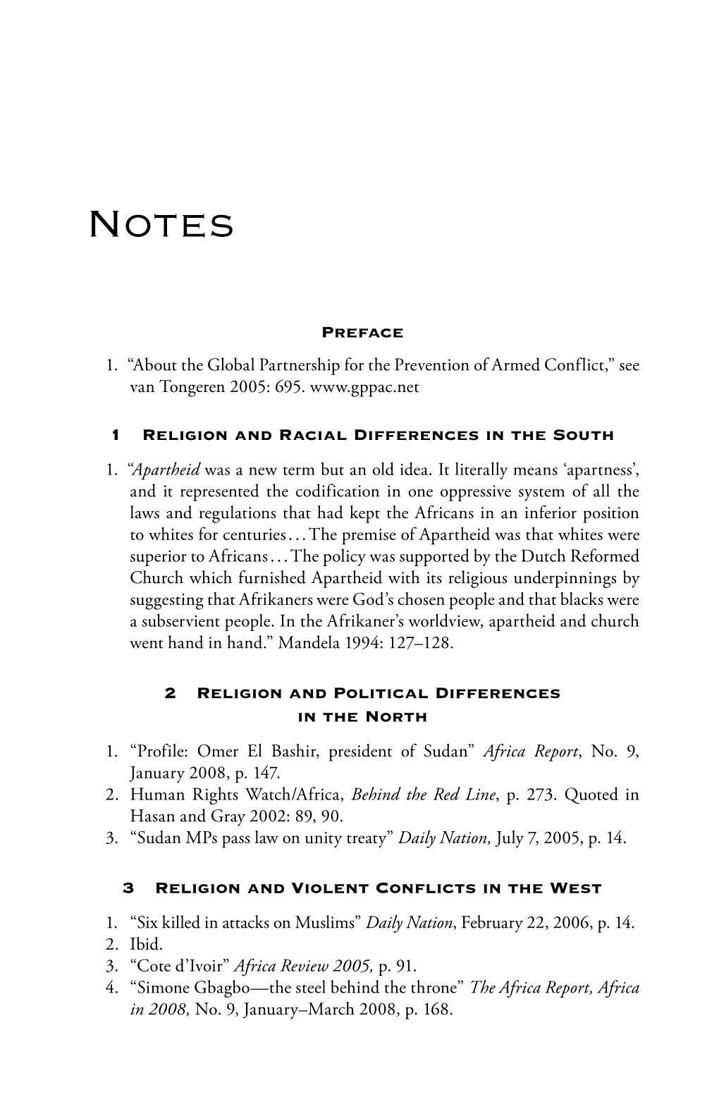 Preface 1 Religion and Racial Differences in the South 2 Religion