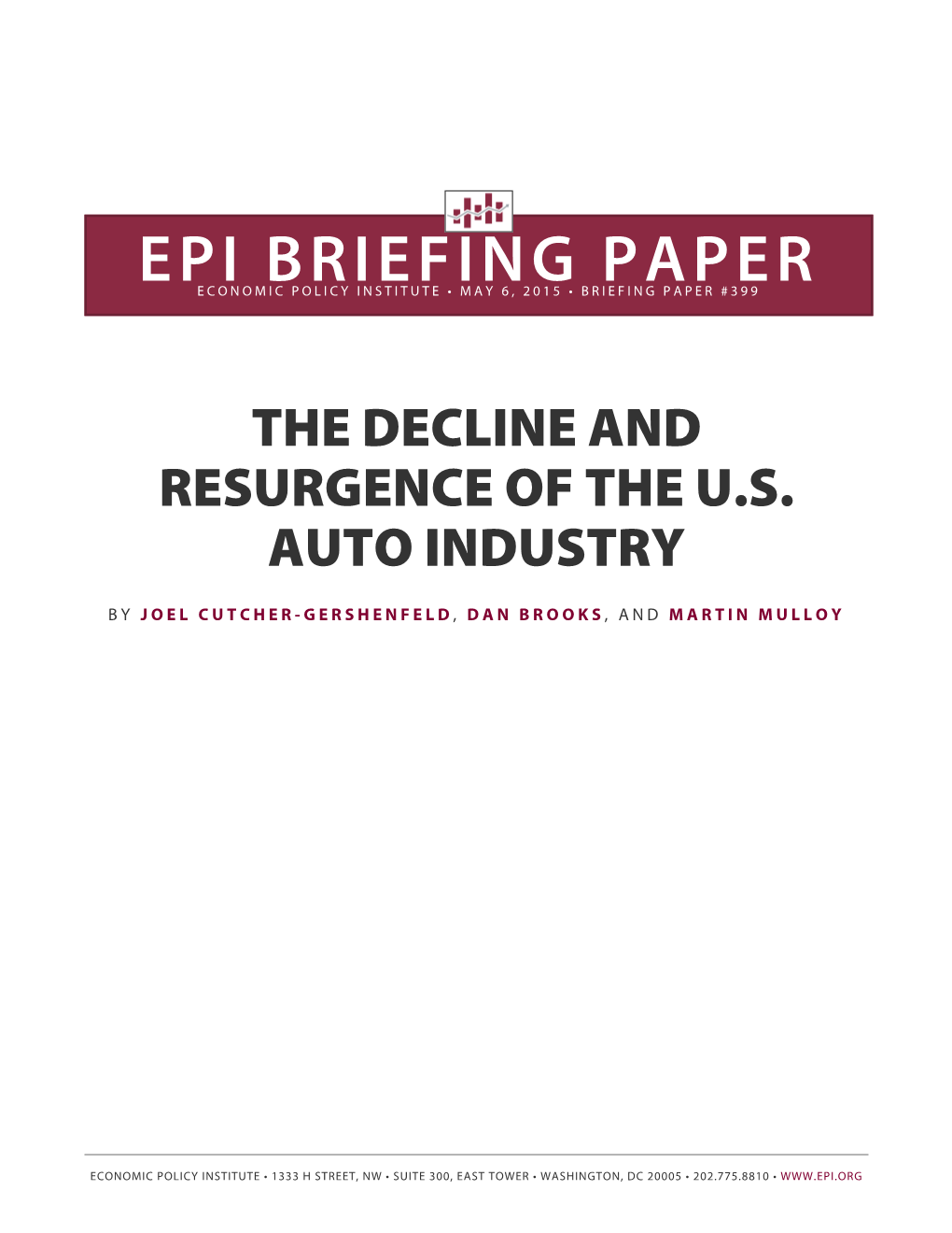 The Decline and Resurgence of the US Auto Industry