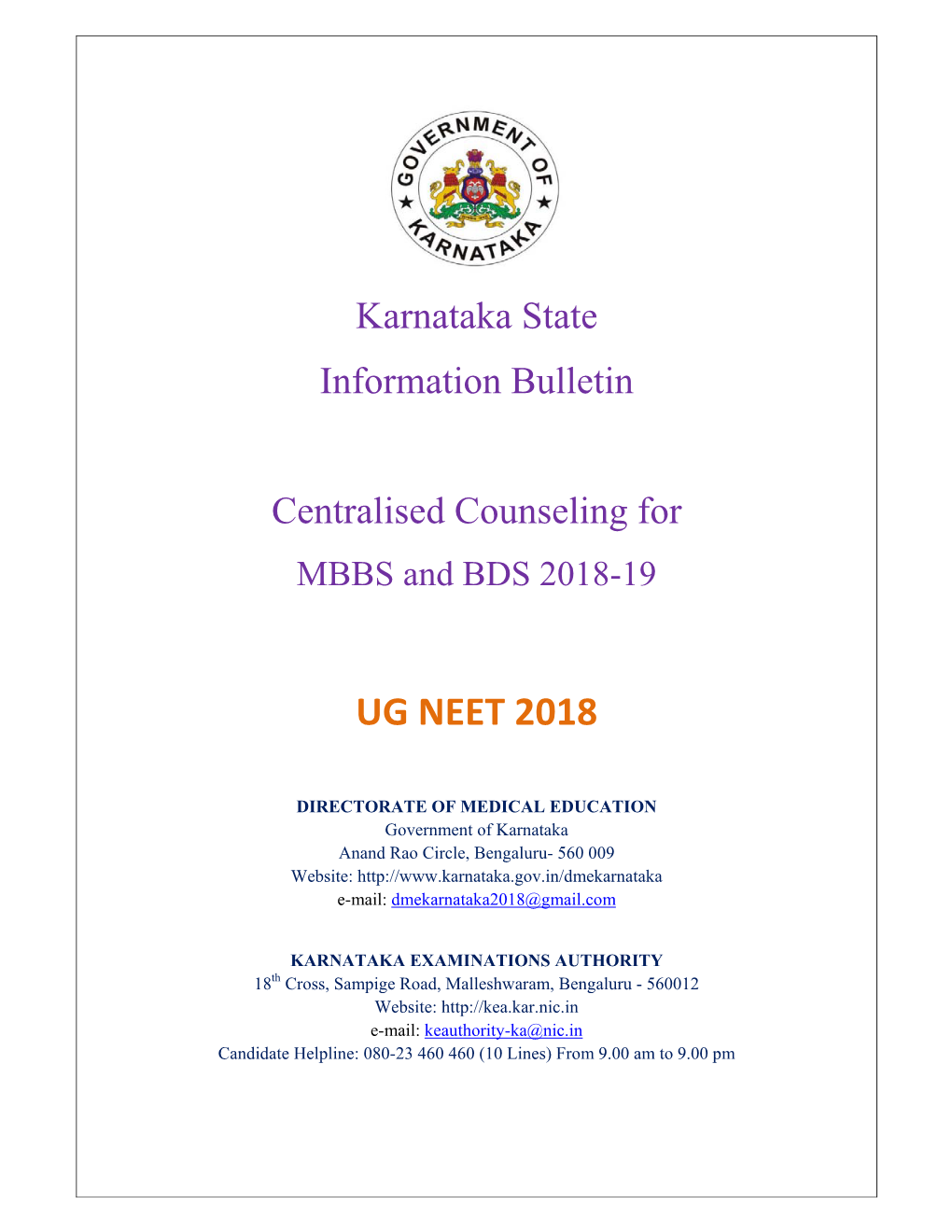 Ug Neet 2018