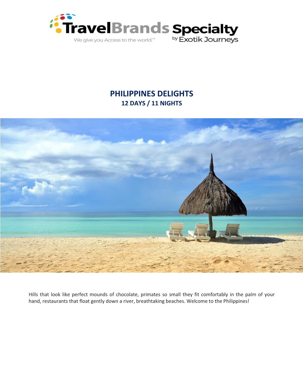 Philippines Delights 12 Days / 11 Nights