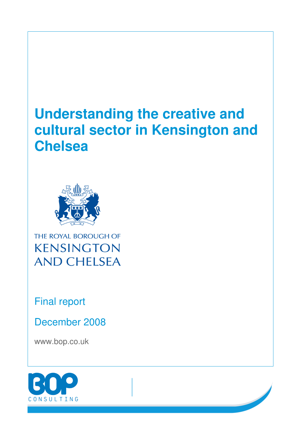 Understanding the Creative and Cultural Sector in Kensington and Chelsea