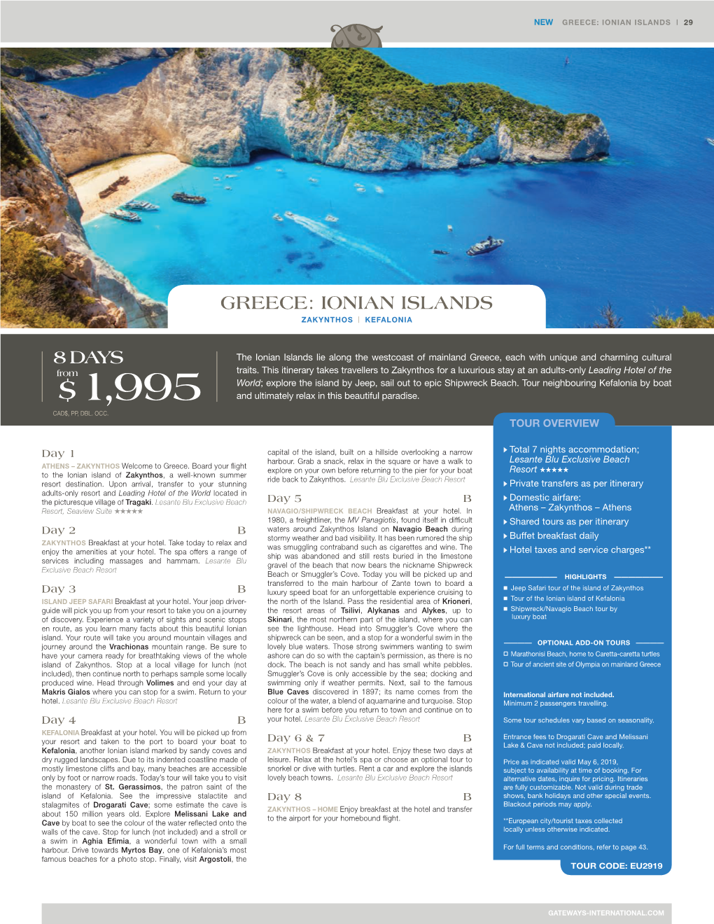8 Days Greece: Ionian Islands
