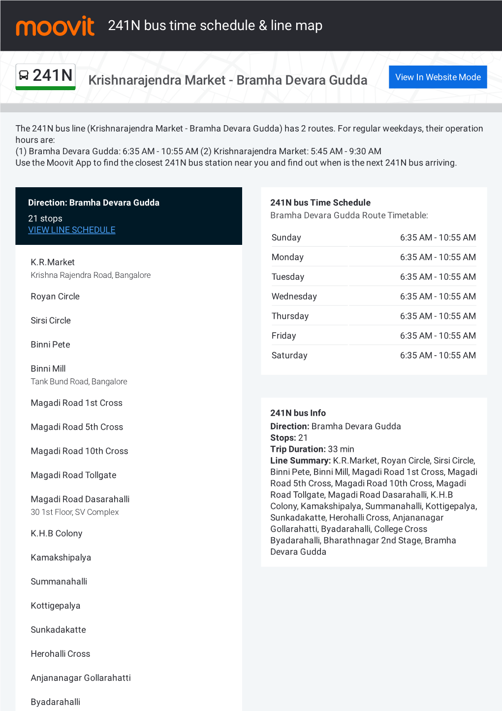 241N Bus Time Schedule & Line Route