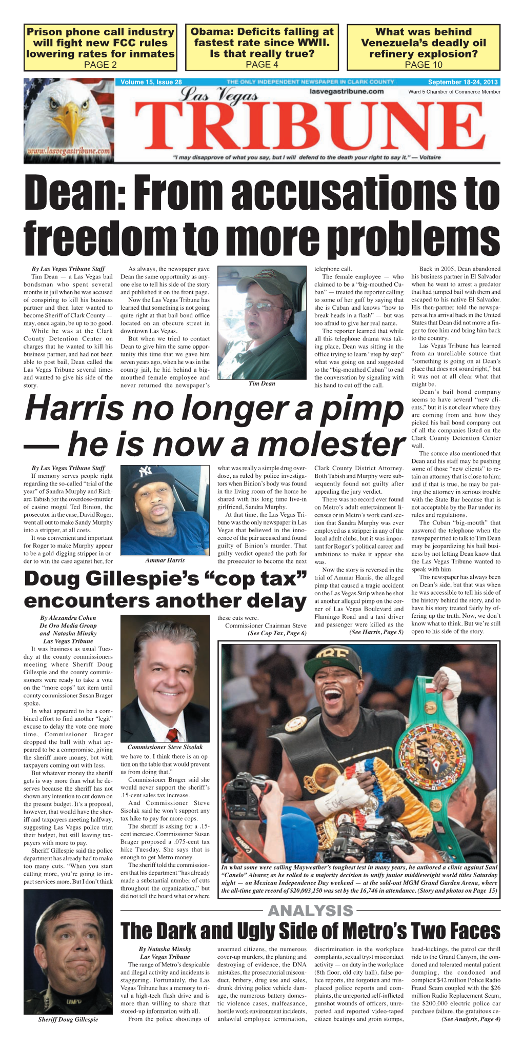 Harris No Longer a Pimp — He Is Now a Molester