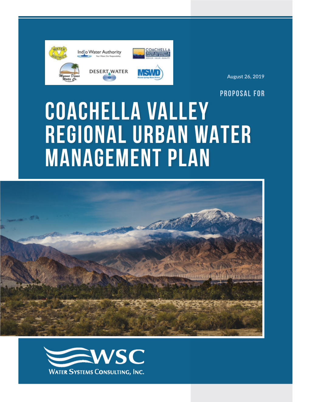 Coachella Valley Regional Urban Water Management Plan