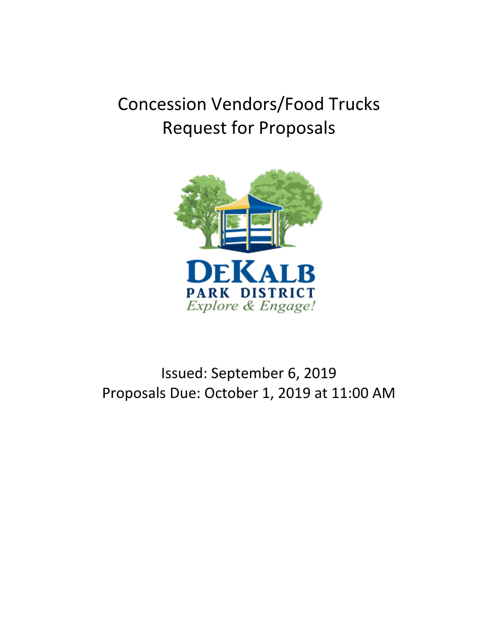 Concession Vendors/Food Trucks Request for Proposals