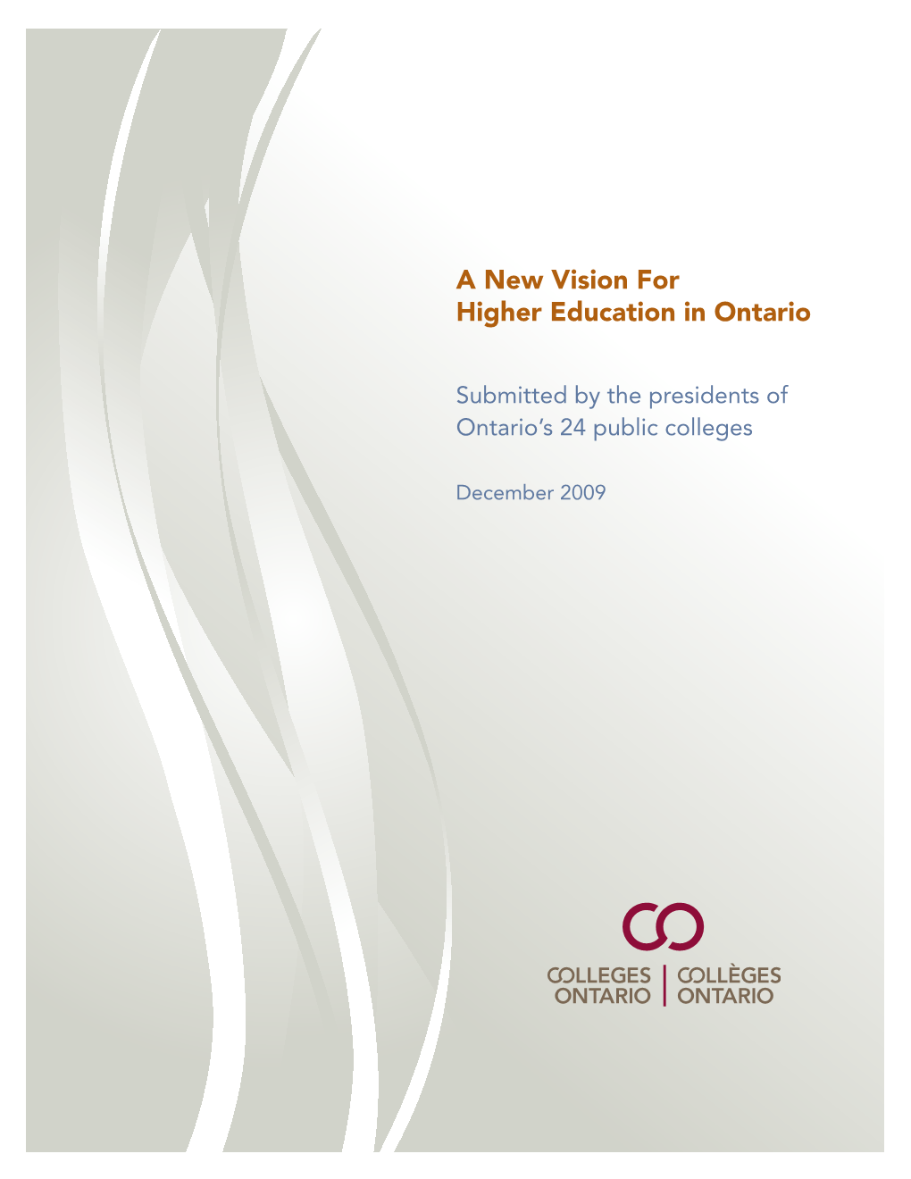 A New Vision for Higher Education in Ontario