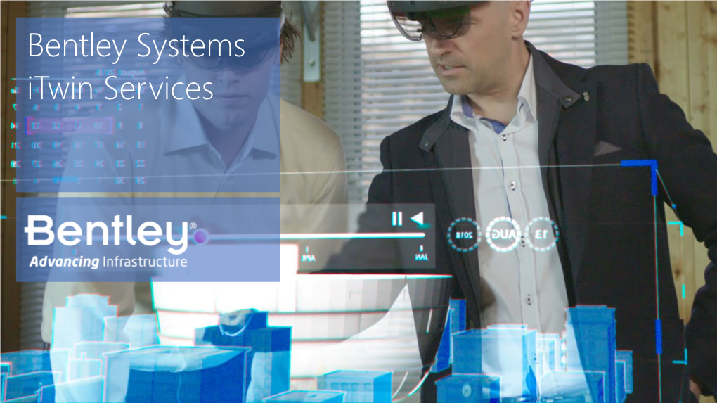 Bentley Systems Itwin Services Architecture, Engineering & Construction