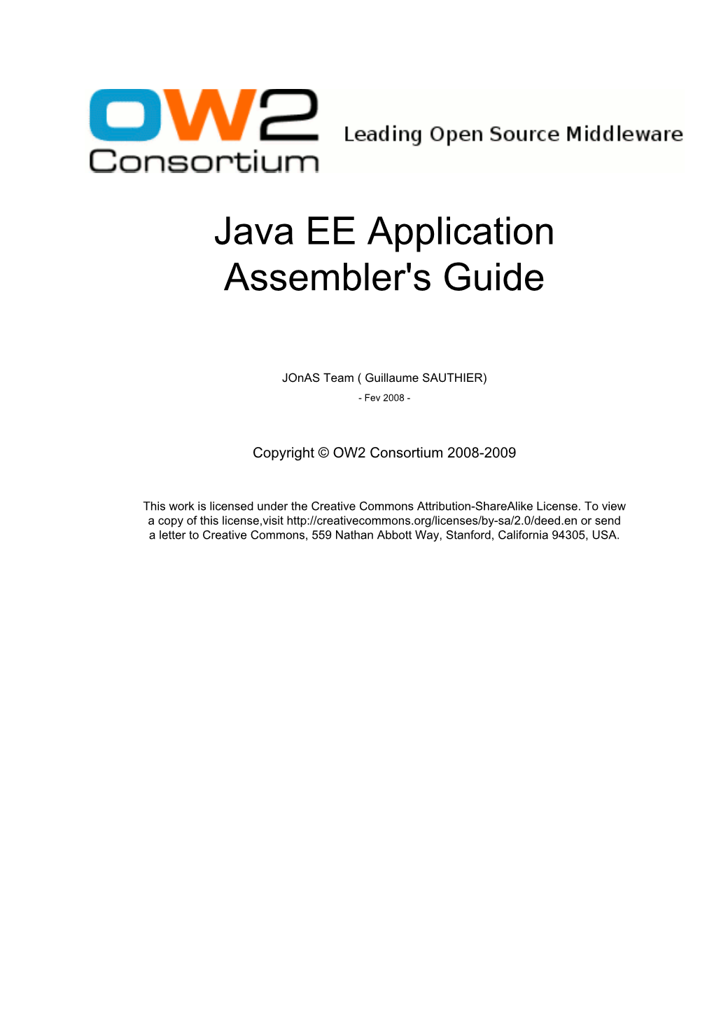 Java EE Application Assembler's Guide