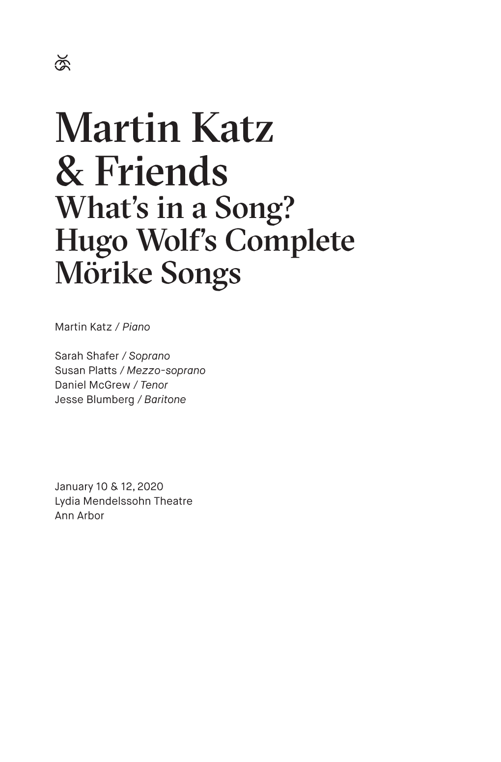 Martin Katz & Friends