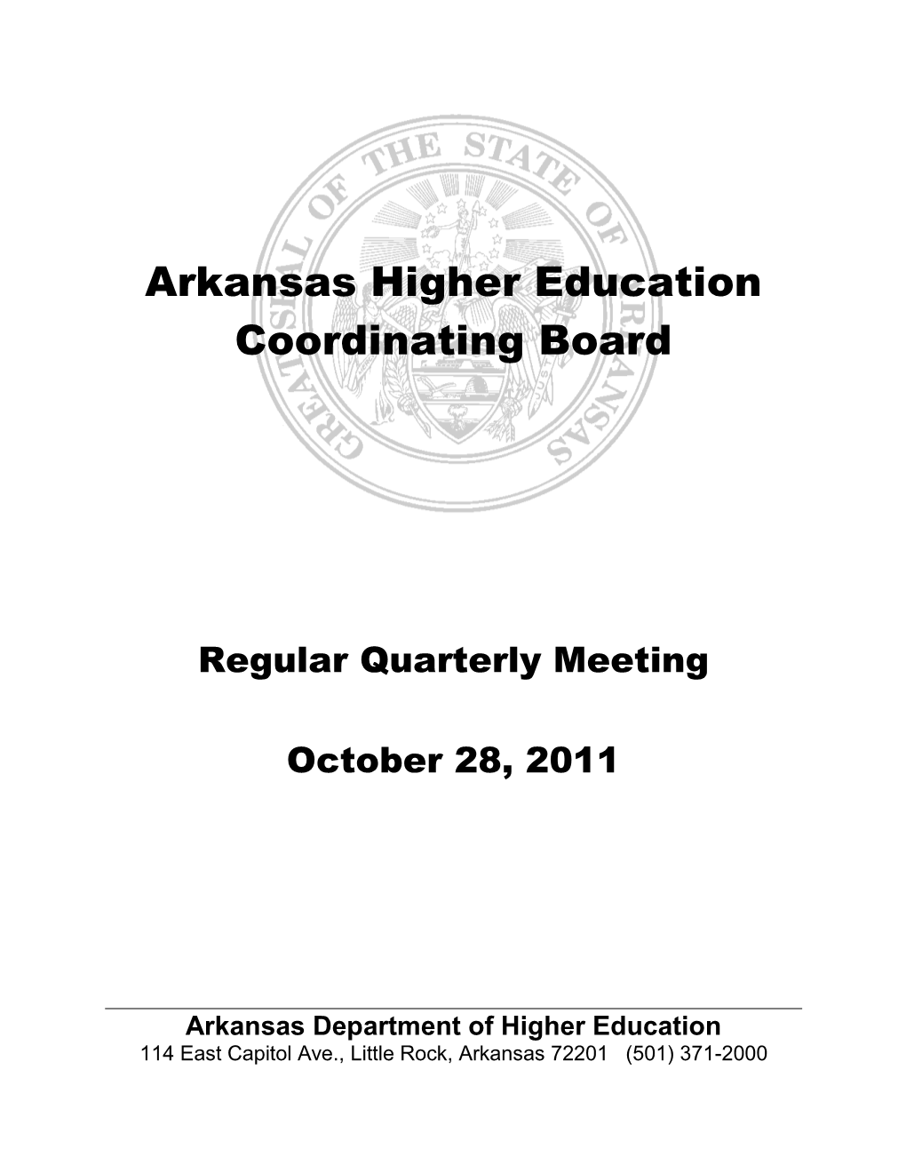 Arkansas Higher Education Coordinating Board