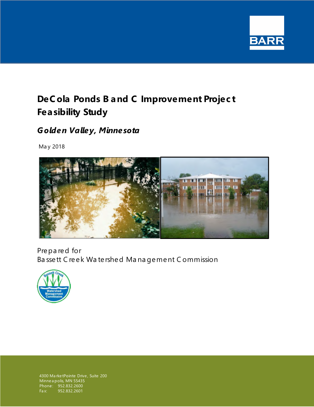 Decola Ponds B and C Improvement Project Feasibility Study