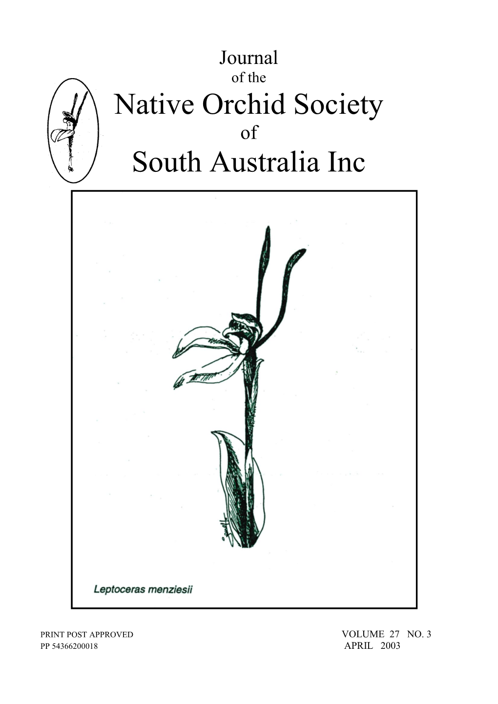 Native Orchid Society South Australia