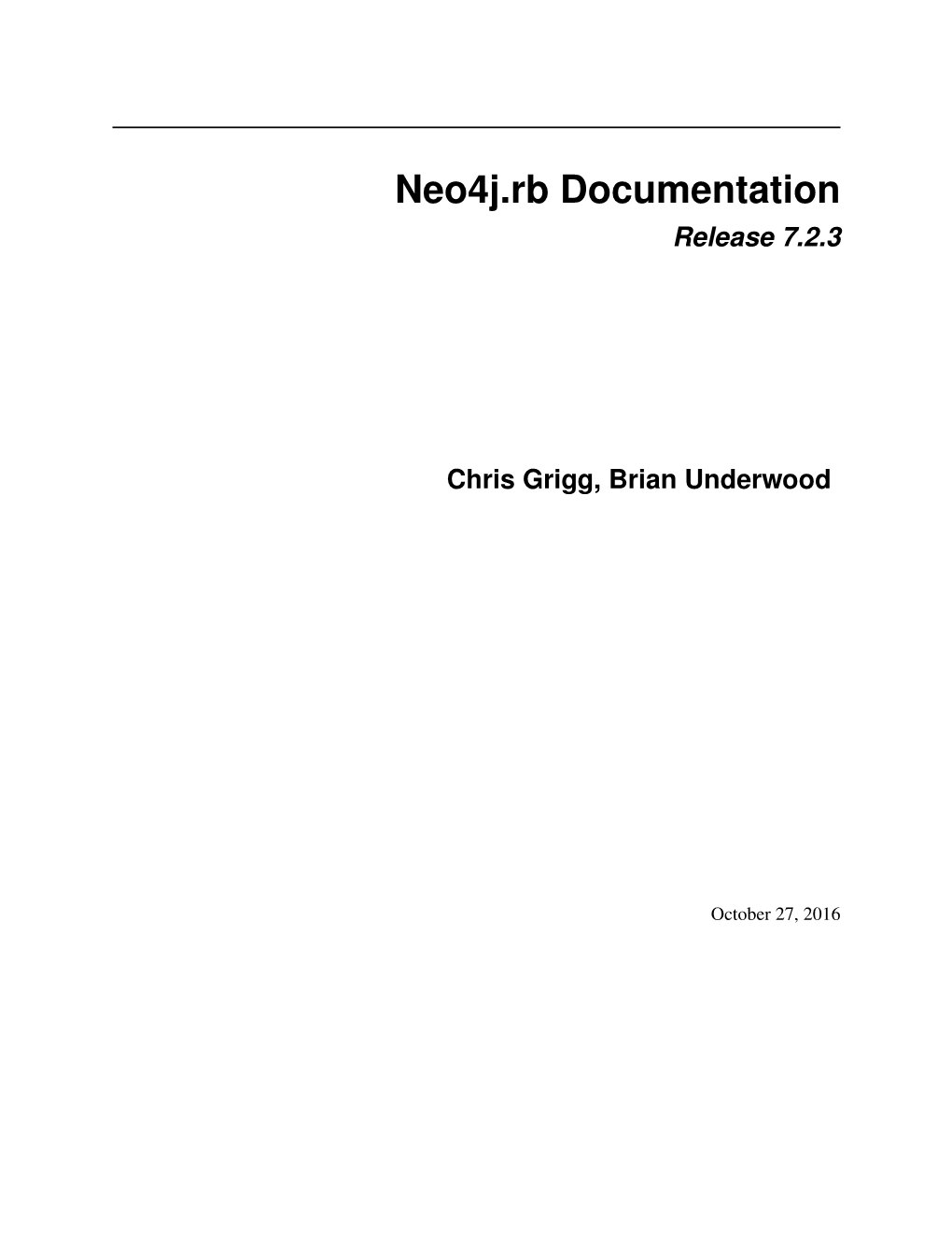 Neo4j.Rb Documentation Release 7.2.3