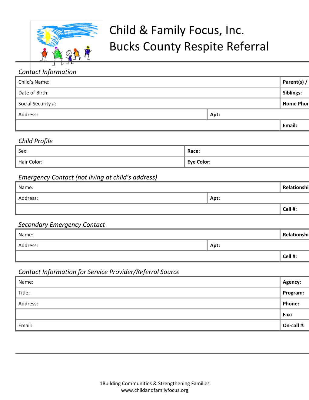 Bucks County Respite Referral