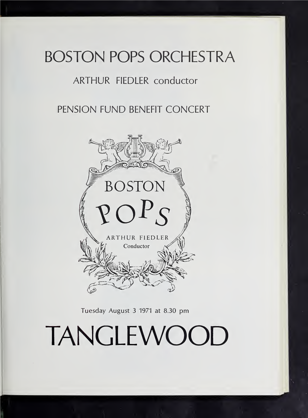 Boston Symphony Orchestra Concert Programs, Summer, 1971