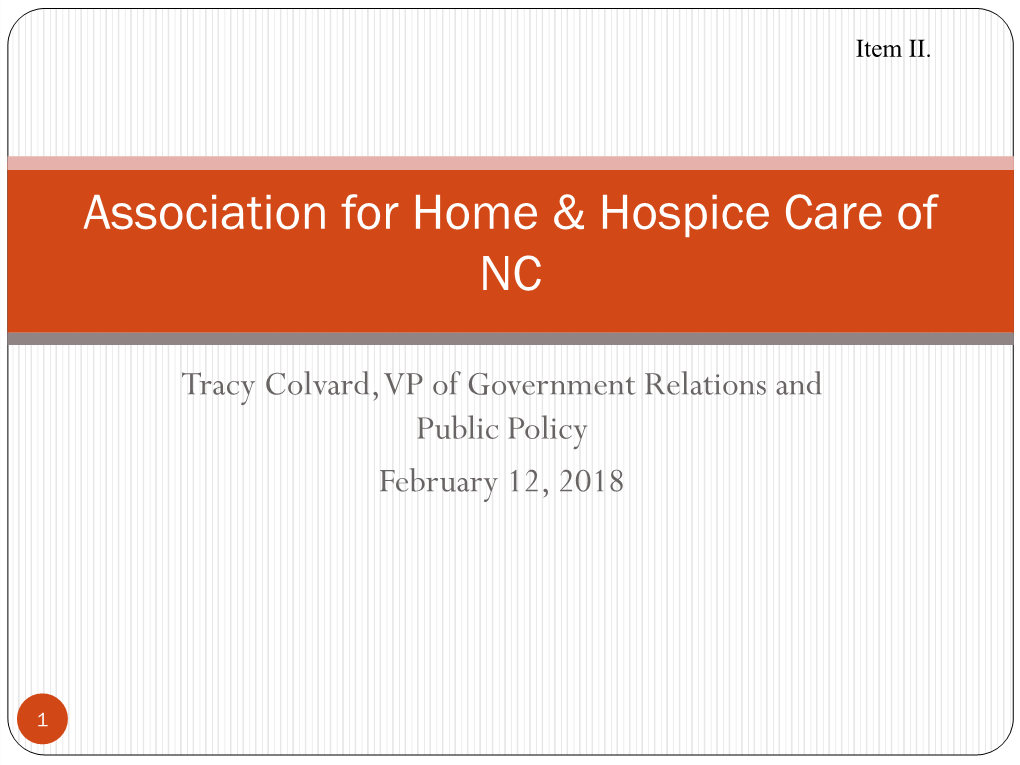 Association for Home & Hospice Care of NC