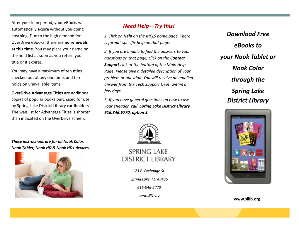 Download Free Ebooks to Your Nook Tablet Or Nook Color Through The