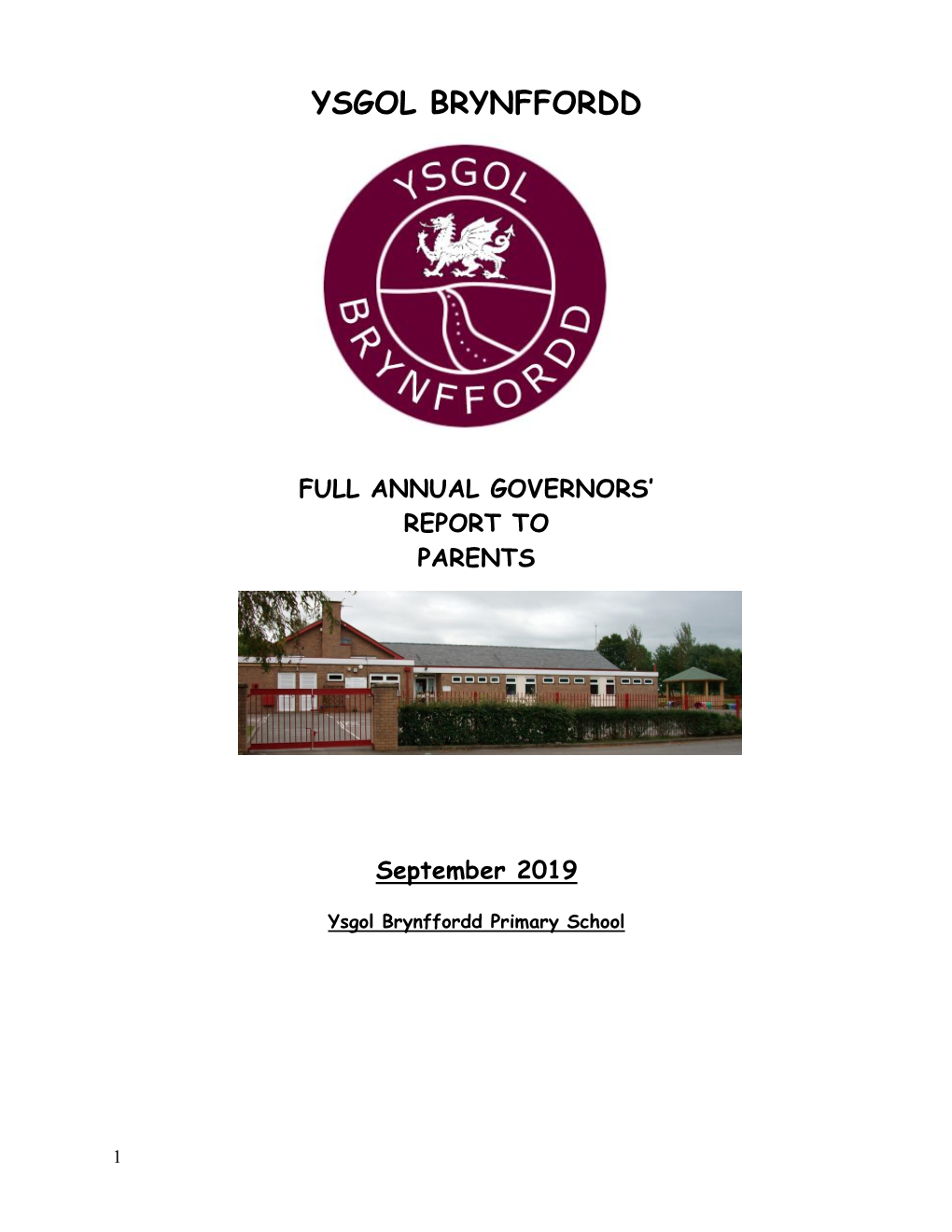 Full Annual Parents Report September 2019