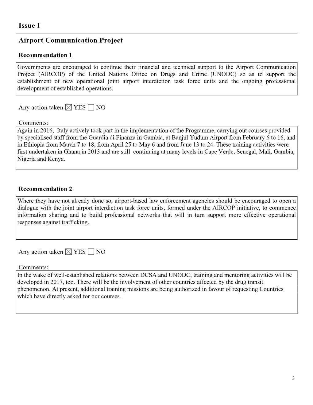 Issue I Airport Communication Project