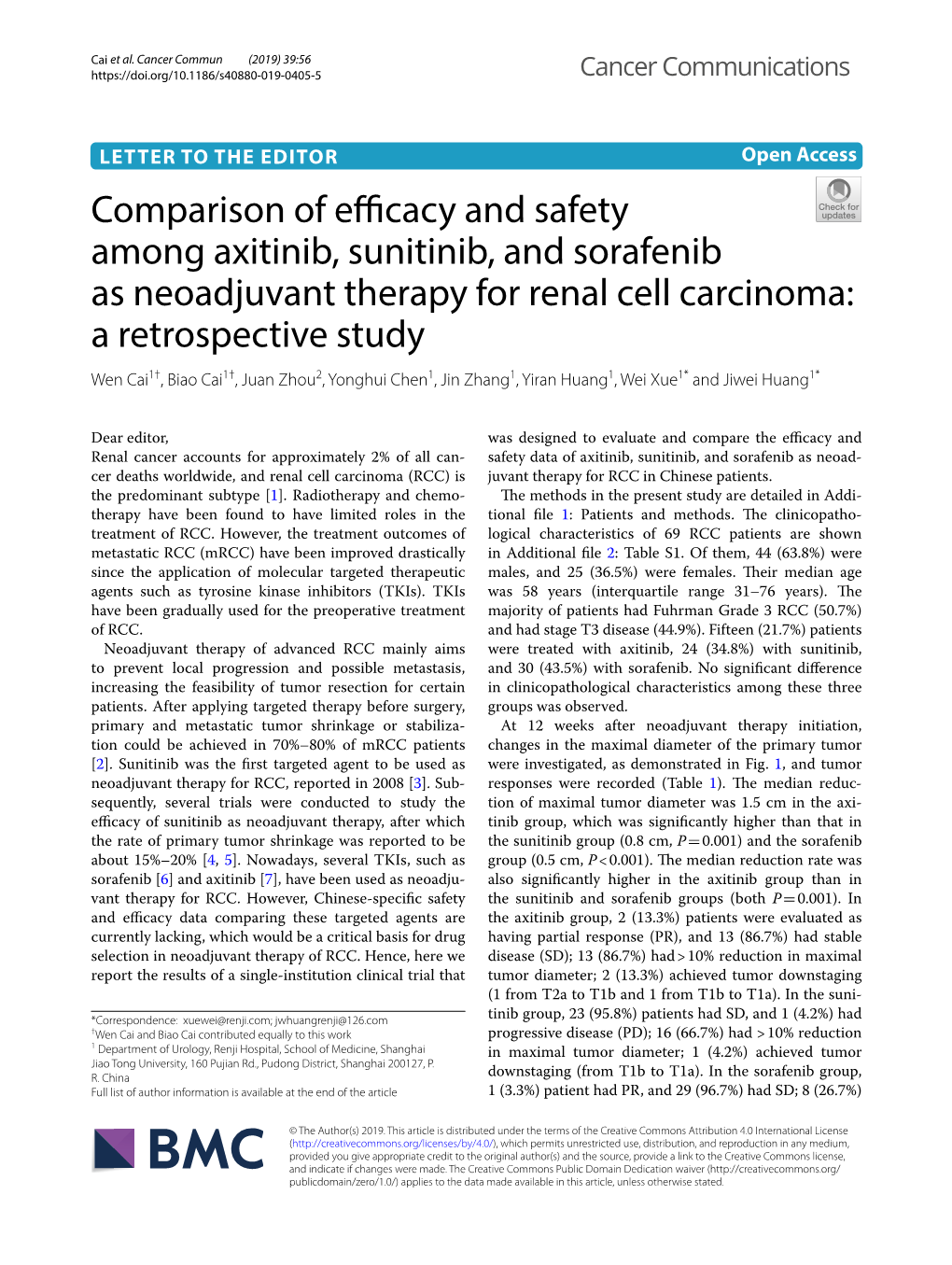 Comparison of Efficacy and Safety Among Axitinib, Sunitinib, And