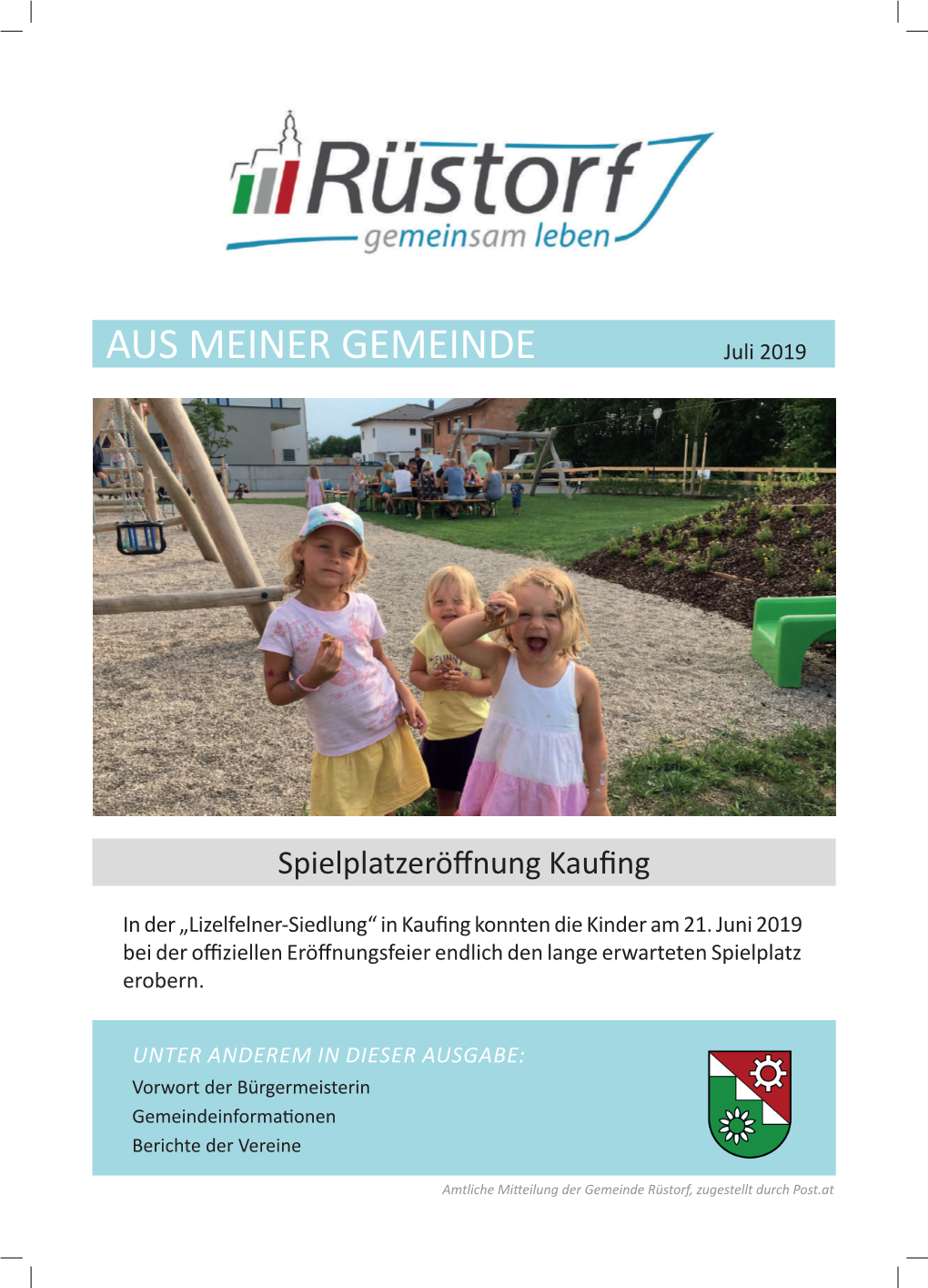 AUS MEINER GEMEINDE Juli 2019