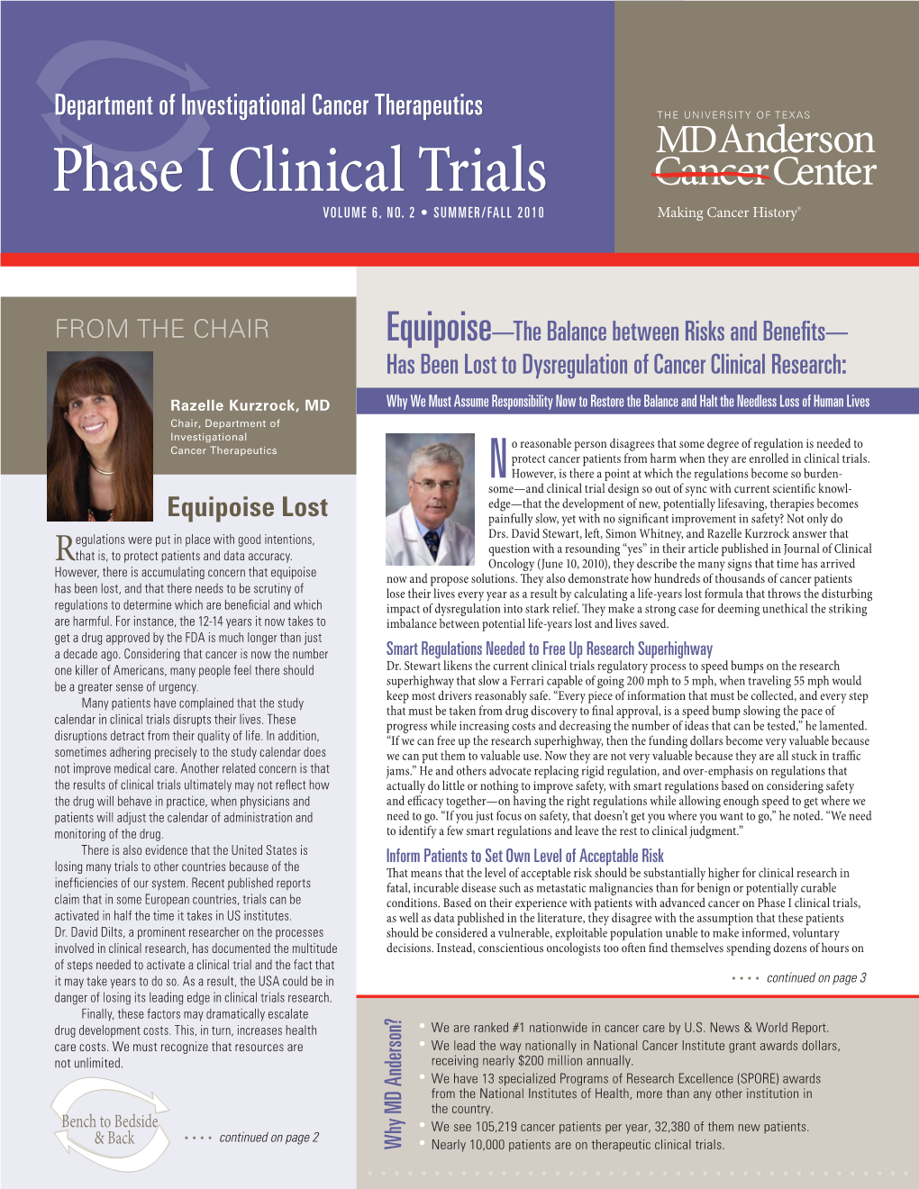 Phase I Clinical Trials VOLUME 6, NO