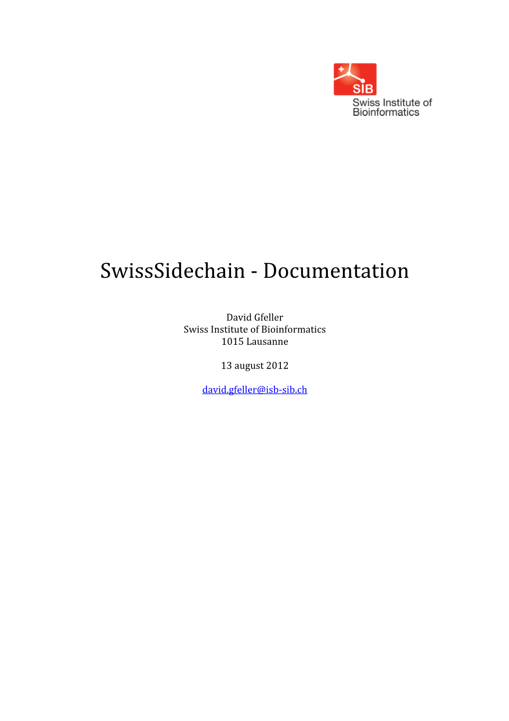 Swisssidechain -‐ Documentation