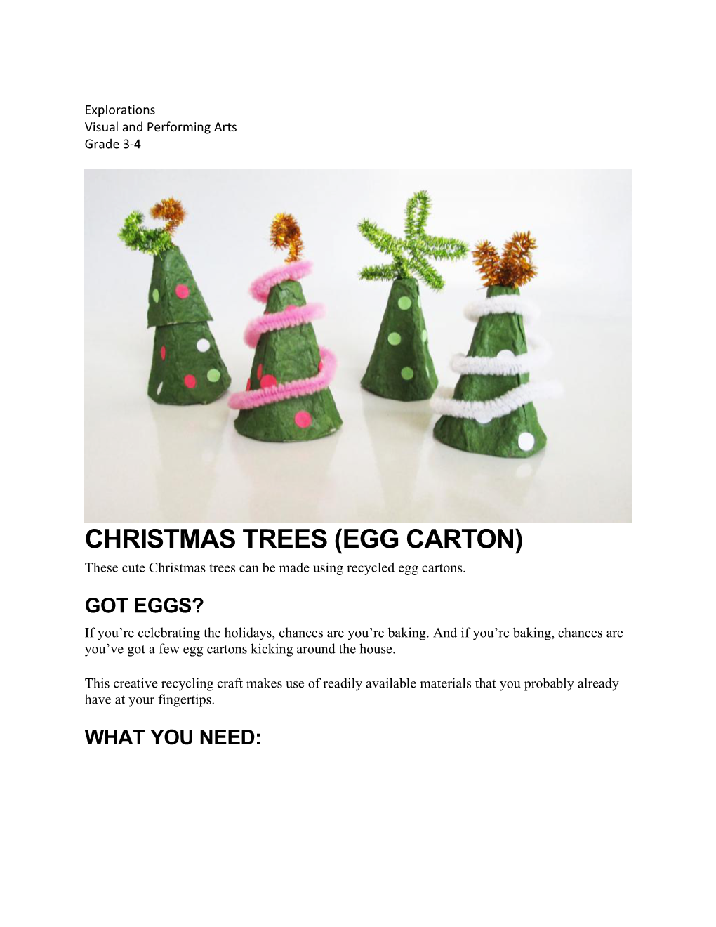 EGG CARTON) These Cute Christmas Trees Can Be Made Using Recycled Egg Cartons