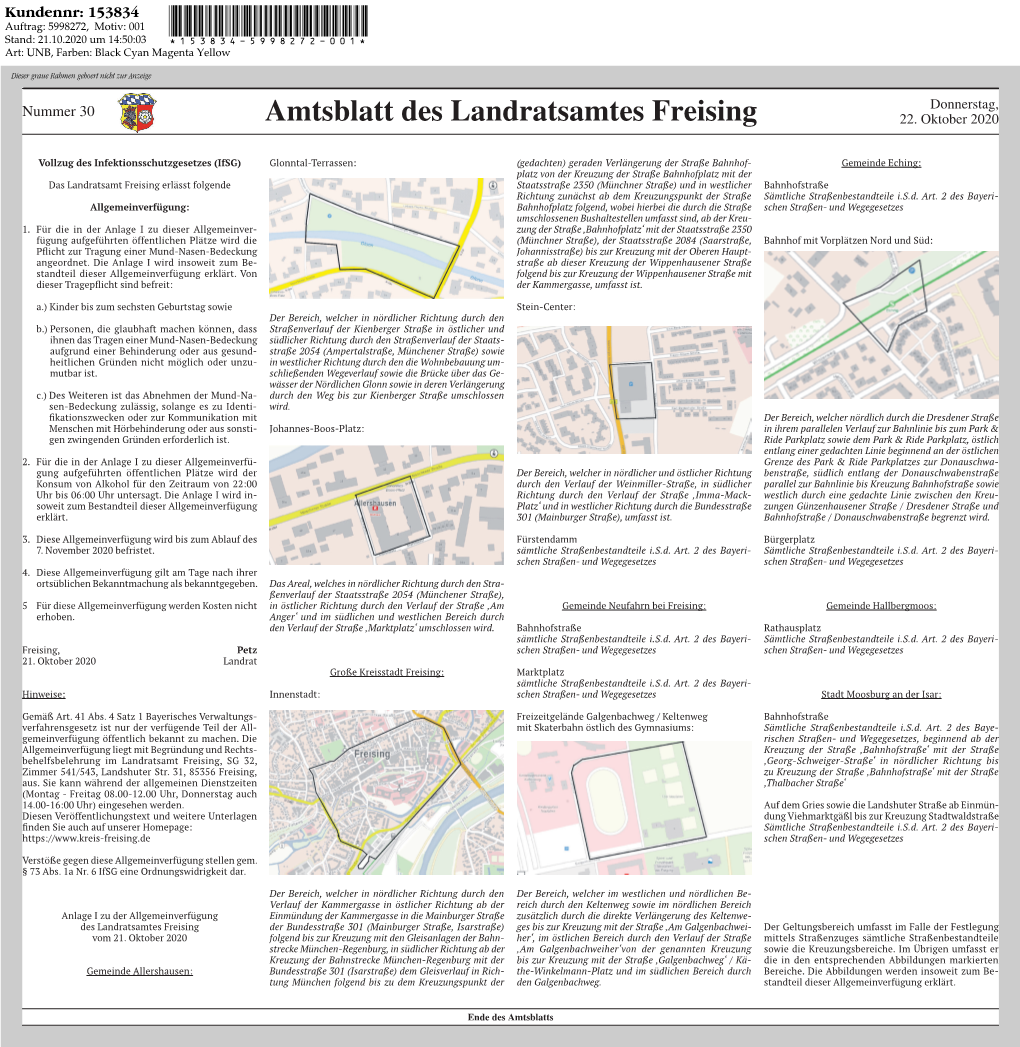 Amtsblatt Des Landratsamtes Freising 22