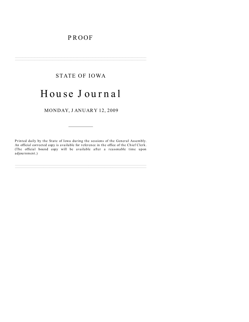 House Journal