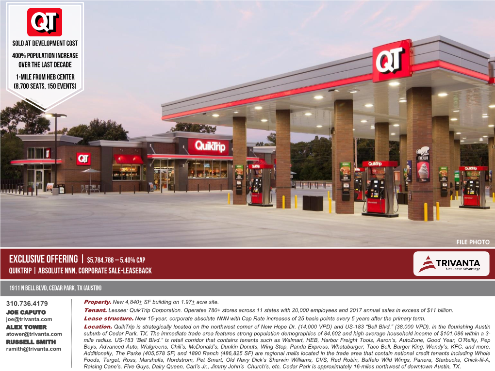 Quiktrip | Absolute NNN, Corporate Sale-Leaseback