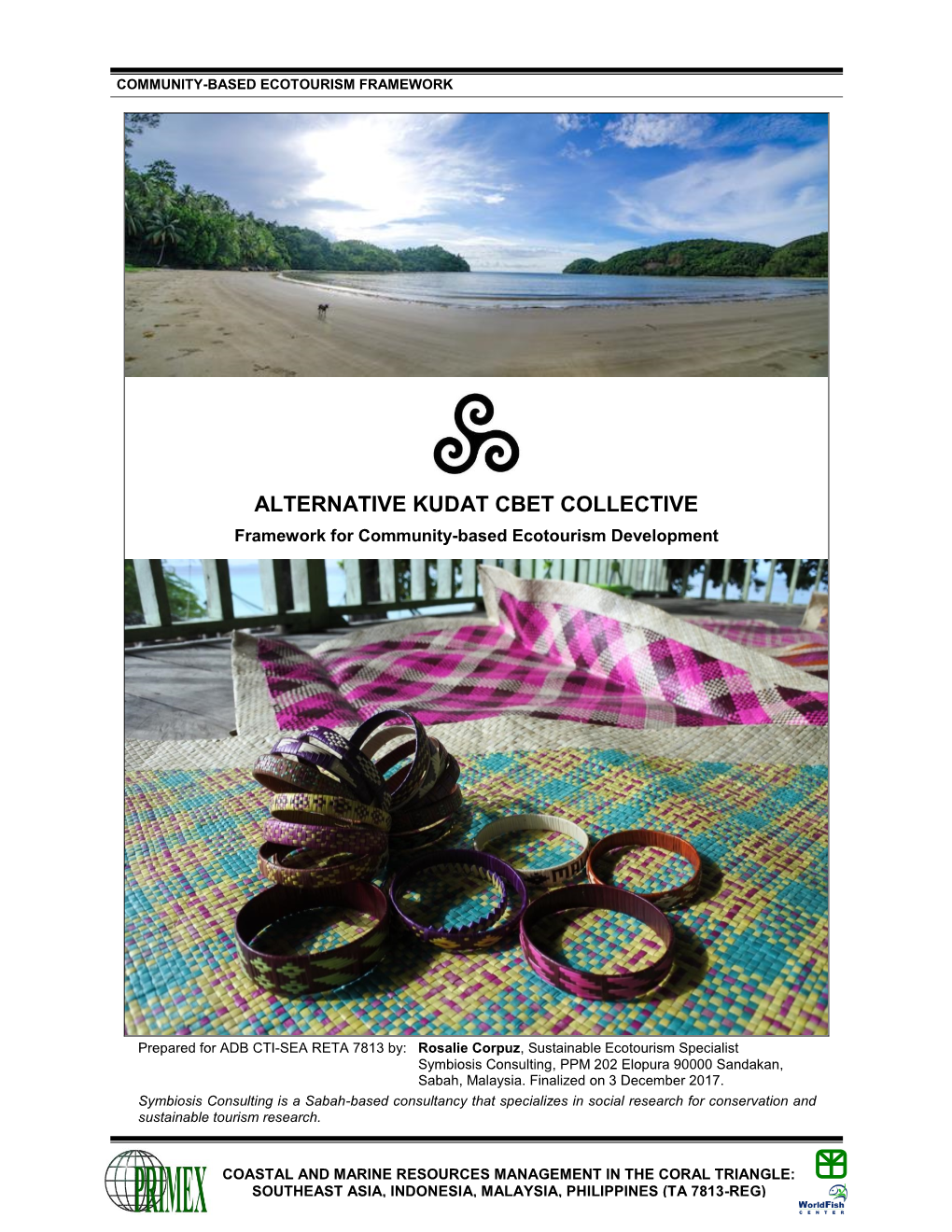 ALTERNATIVE KUDAT CBET COLLECTIVE Framework for Community-Based Ecotourism Development