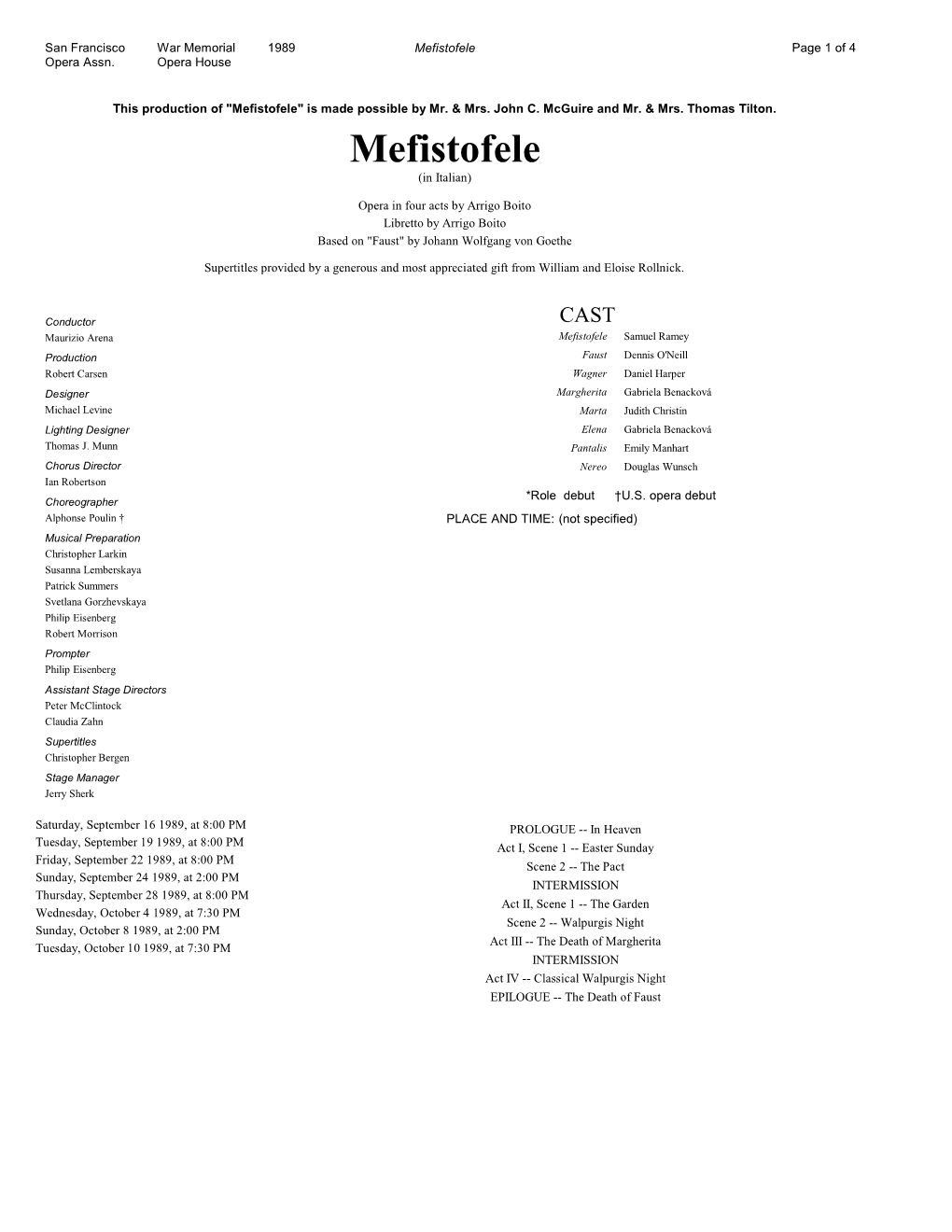 Mefistofele Page 1 of 4 Opera Assn