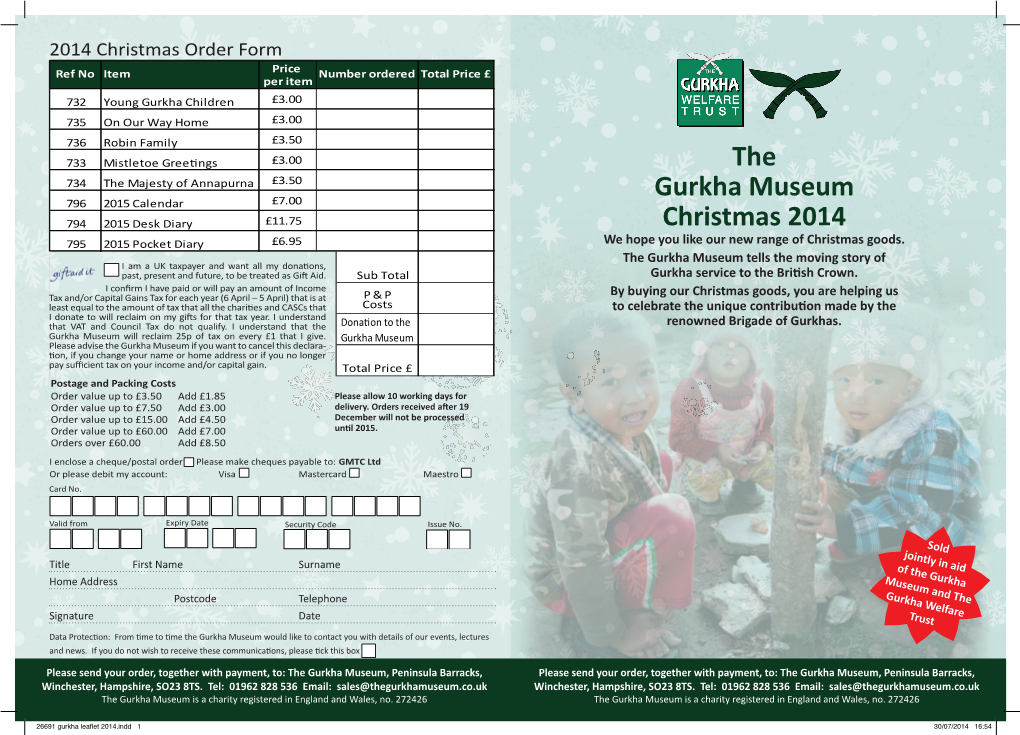 The Gurkha Museum Christmas 2014