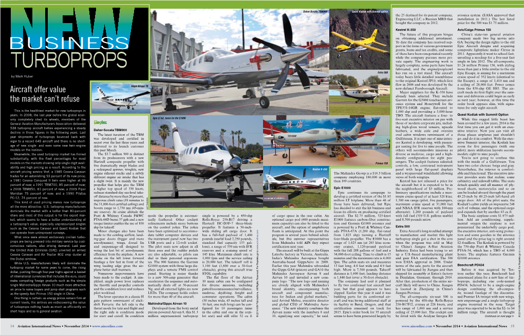 Turboprops–Nothinghauls Asmuch Efficiently on Current Levels,Theairlinesare Rediscoveringthevalue As Thespeedyavic Primus150singleinchina
