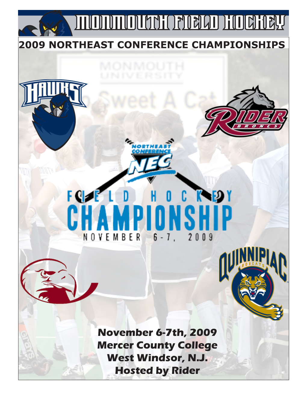 Monmouth Field Hockey 2009 Northeast Conference Championships