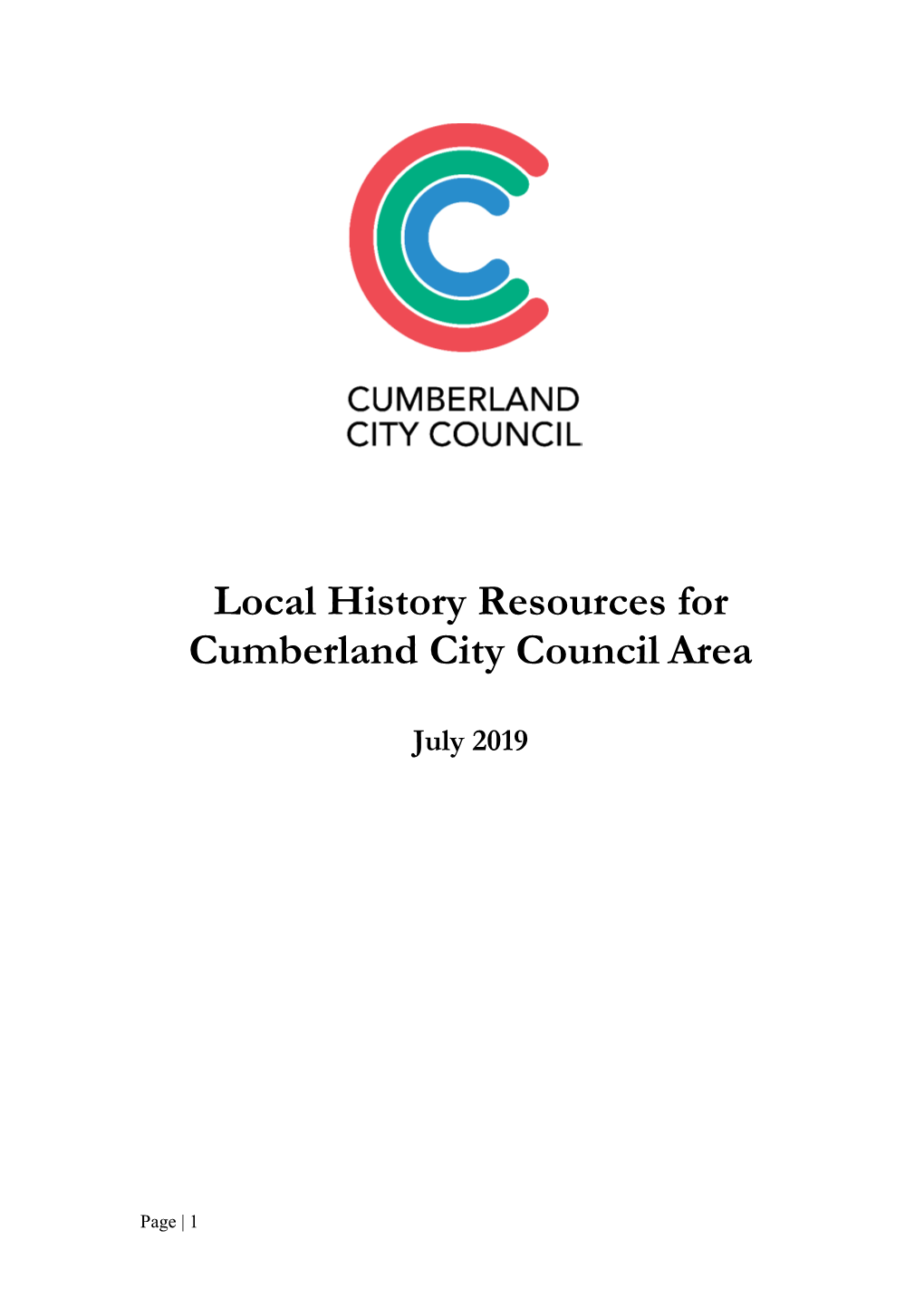 Local History Resources for Cumberland City Council Area