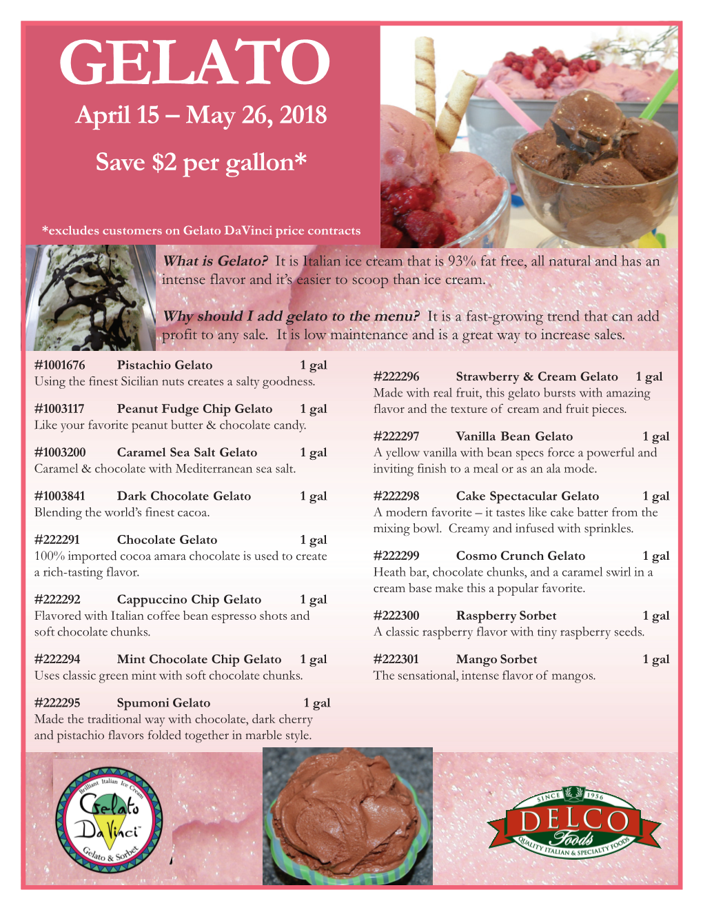 Gelato Flyer