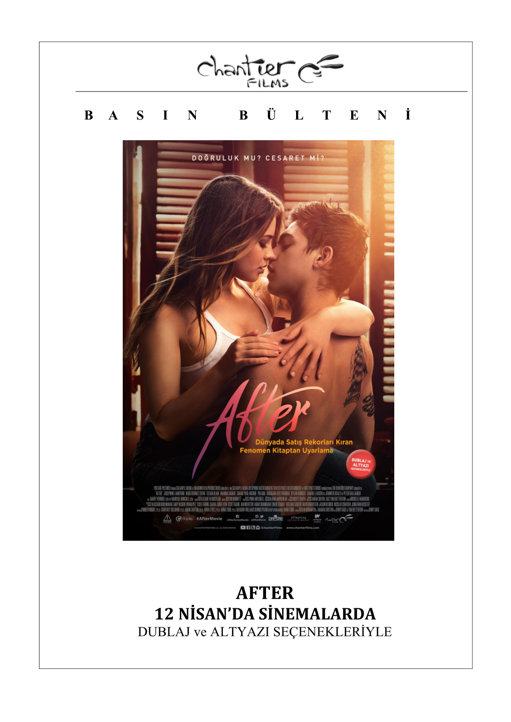 After, 12 Nisan'da Sinemalarda