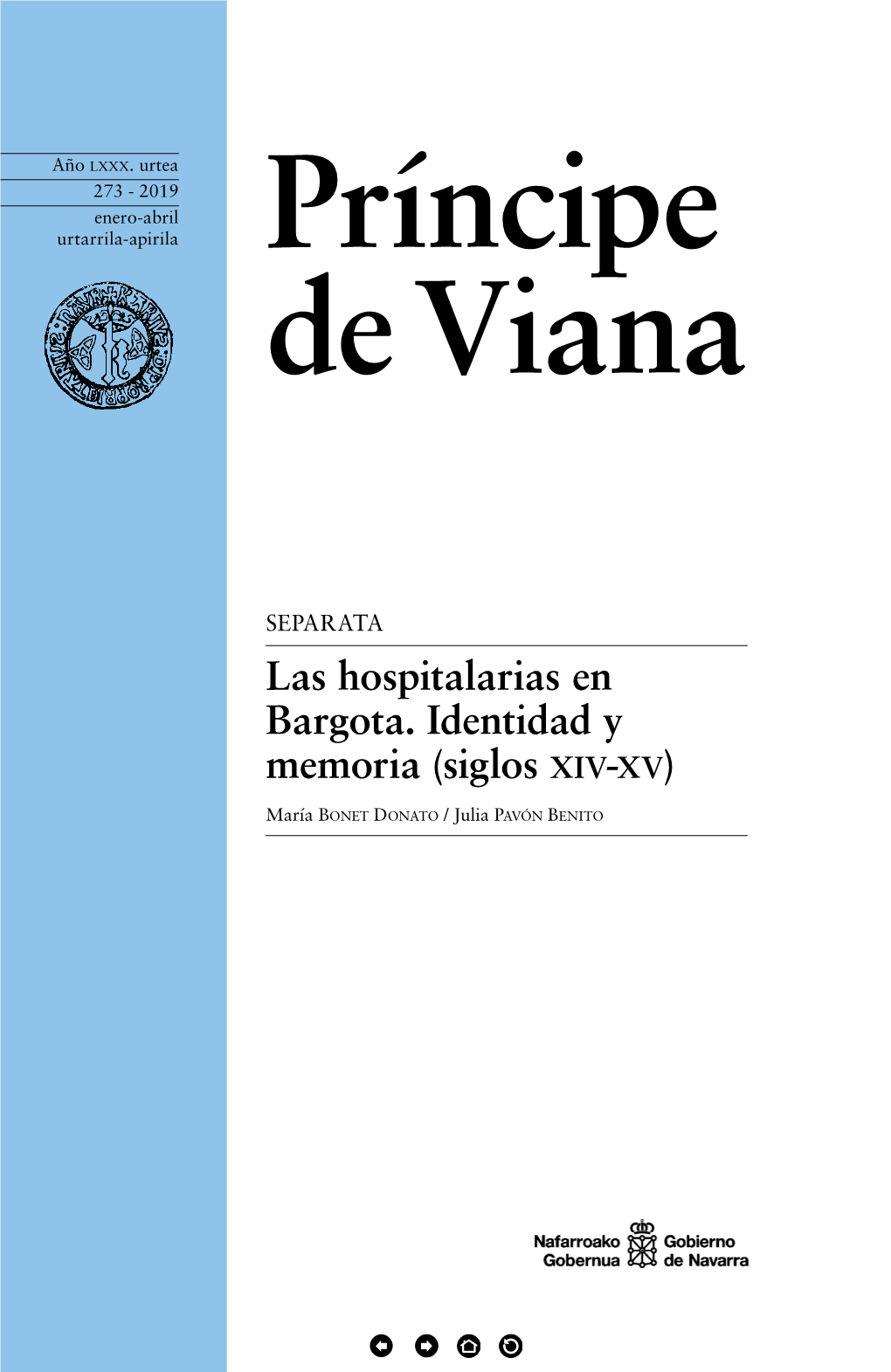 Las Hospitalarias En Bargota. Identidad Y Memoria (Siglos Xiv-Xv)