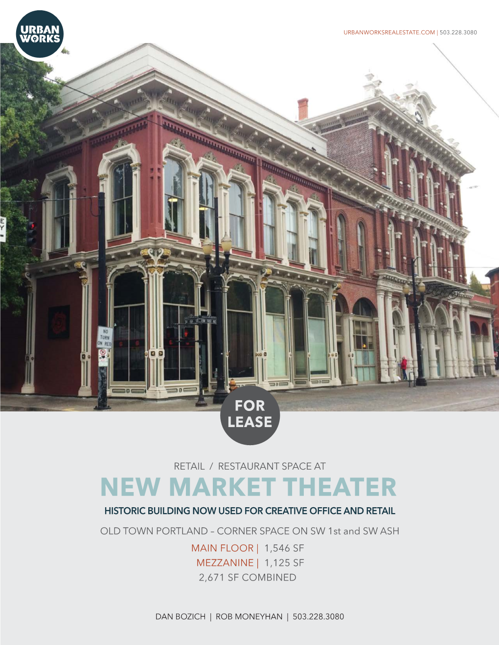 New Market Theater Historic Building Now Used for Creative Office and Retail