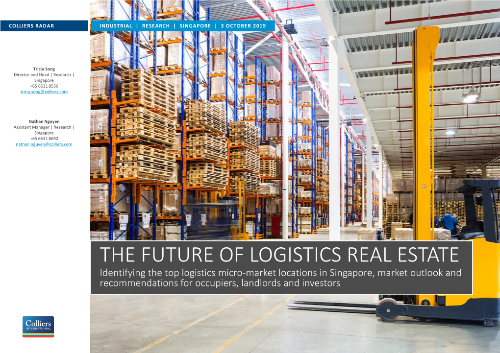 The Future of Logistics Real Estate